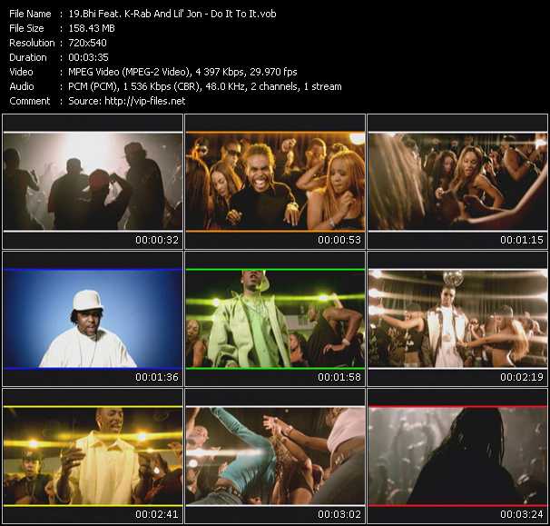 Bhi Feat. K-Rab And Lil' Jon video ”Do It To It” from dvd ”Screenplay VJ-Pro Urban Vision June 2006”