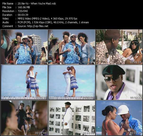 Ne-Yo video ”When You're Mad” from dvd ”Screenplay VJ-Pro Urban Vision June 2006”