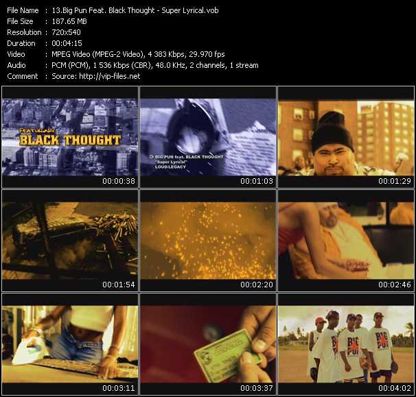 Big Pun (Big Punisher) Feat. Black Thought video ”Super Lyrical” from dvd ”Screenplay VJ-Pro Urban Vision November 2009”