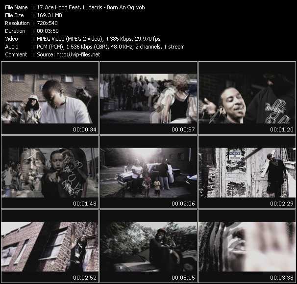 Ace Hood Feat. Ludacris video ”Born An Og” from dvd ”Screenplay VJ-Pro Urban Vision November 2009”