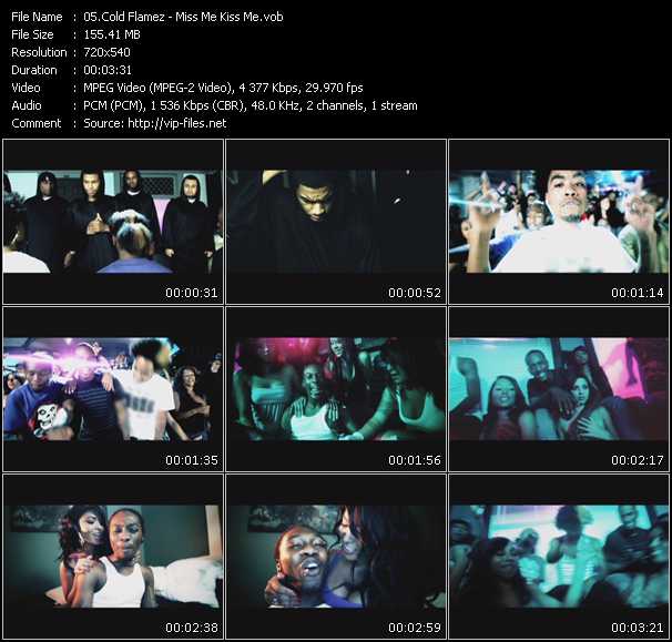 Cold Flamez video ”Miss Me Kiss Me” from dvd ”Screenplay VJ-Pro Urban Vision December 2009”