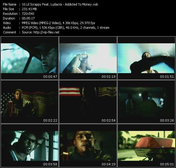 Lil' Scrappy Feat. Ludacris video ”Addicted To Money” from dvd ”Screenplay VJ-Pro Urban Vision December 2009”