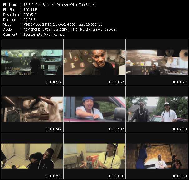 S.J. And Samedy video ”You Are What You Eat” from dvd ”Screenplay VJ-Pro Urban Vision December 2009”