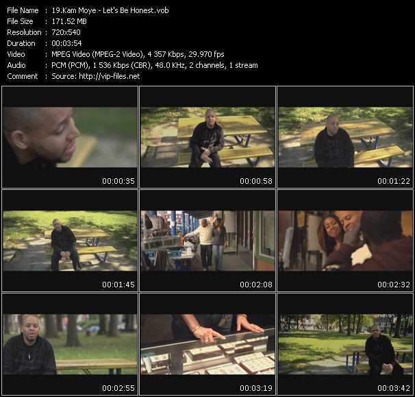Kam Moye video ”Let's Be Honest” from dvd ”Screenplay VJ-Pro Urban Vision December 2009”