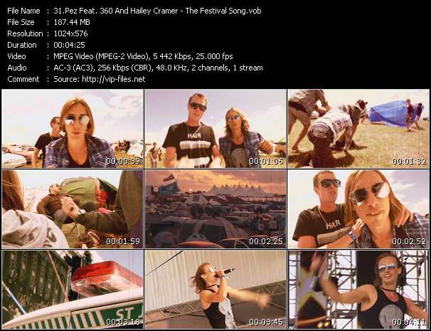 Pez Feat. 360 And Hailey Cramer video ”The Festival Song” from dvd ”Triple J's Hottest 100 Vol.16”