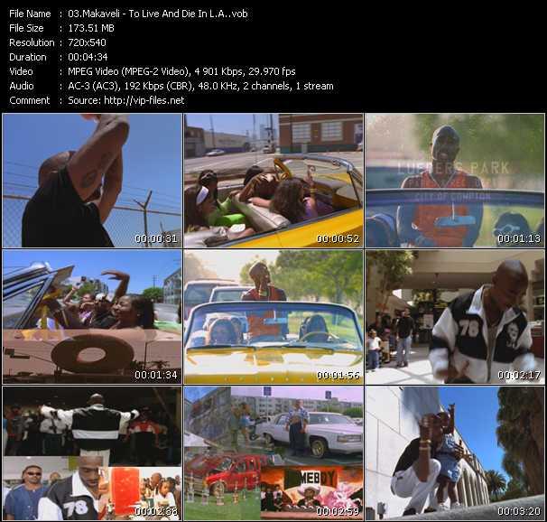 Makaveli video ”To Live And Die In L.A.” from dvd ”The Ultimate Death Row Collection”