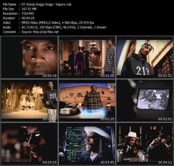 Snoop Dogg video ”Vapors” from dvd ”The Ultimate Death Row Collection”