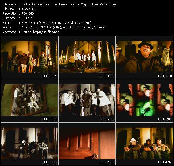 Daz Dillinger Feat. Tray Dee video ”Way Too Major (Street Version)” from dvd ”The Ultimate Death Row Collection”