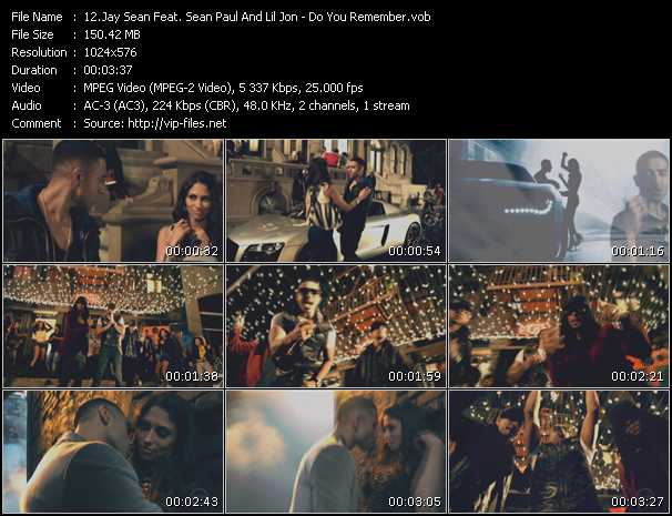 Jay Sean Feat. Sean Paul And Lil' Jon video ”Do You Remember” from dvd ”The Video Pool UK February 2010”