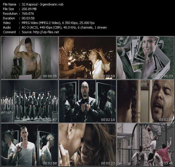 Rapsoul video ”Irgendwann” from dvd ”Best Die Hits Des Jahres Of 2009”