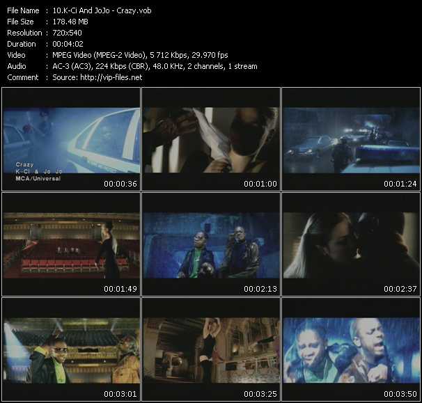 K-Ci And JoJo video ”Crazy” from dvd ”Hound Dog Issue 1”