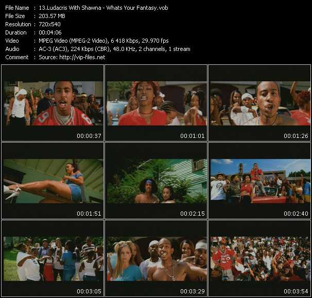 Ludacris With Shawna video ”What's Your Fantasy?” from dvd ”Hound Dog Issue 1”