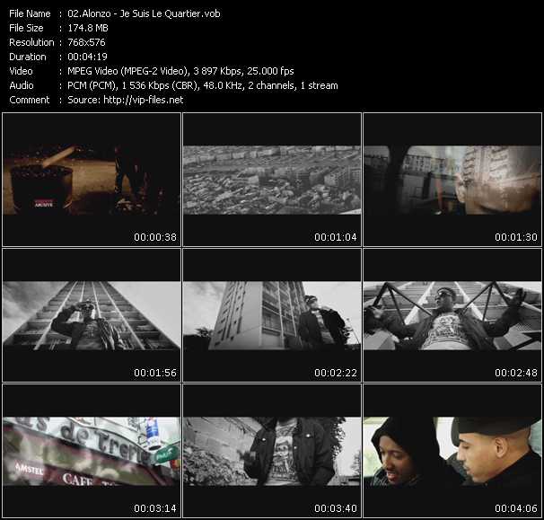 Alonzo video ”Je Suis Le Quartier” from dvd ”International Hip Hop 09”
