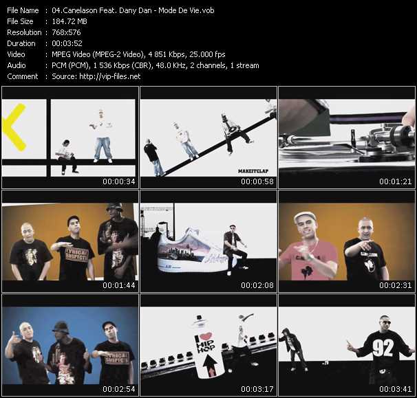 Canelason Feat. Dany Dan video ”Mode De Vie” from dvd ”International Hip Hop 09”