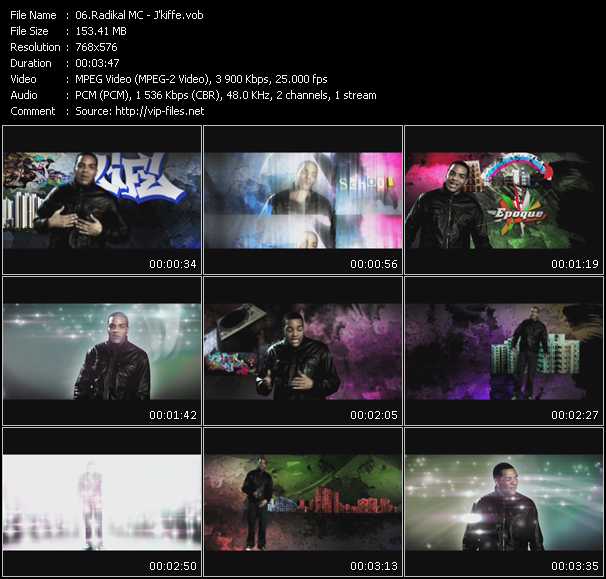 Radikal MC video ”J'kiffe” from dvd ”International Hip Hop 09”