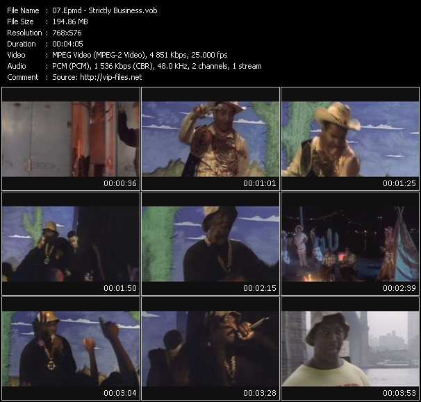 Epmd video ”Strictly Business” from dvd ”International Hip Hop 09”