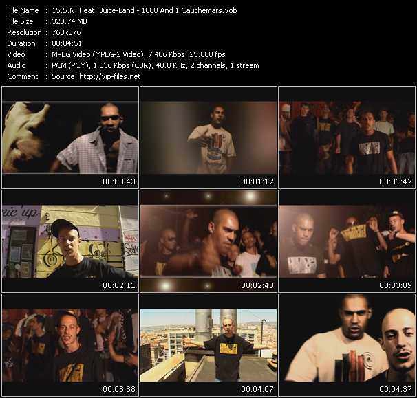 S.N. Feat. Juice-Land video ”1000 And 1 Cauchemars” from dvd ”International Hip Hop 09”