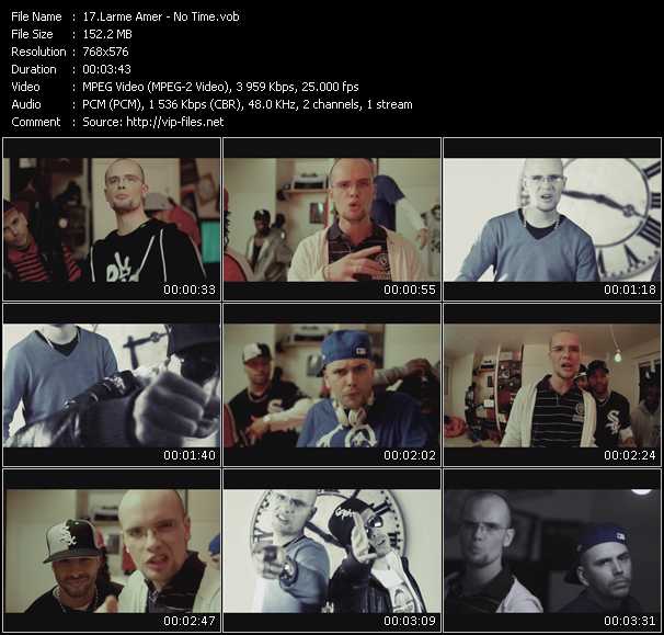 Larme Amer video ”No Time” from dvd ”International Hip Hop 09”