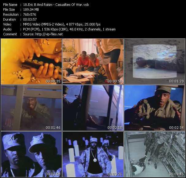 Eric B. And Rakim video ”Casualties Of War” from dvd ”International Hip Hop 09”