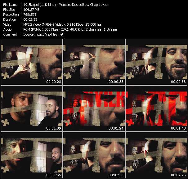 Skalpel (La K-bine) video ”Memoire Des Luttes. Chap 1” from dvd ”International Hip Hop 09”