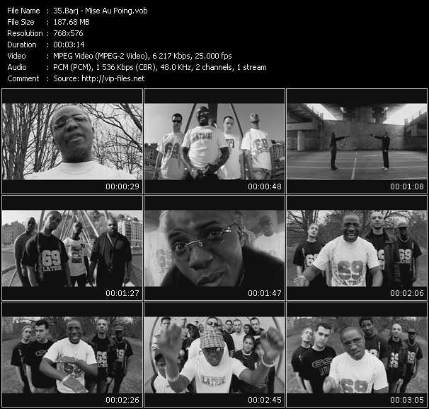 Barj video ”Mise Au Poing” from dvd ”International Hip Hop 09”