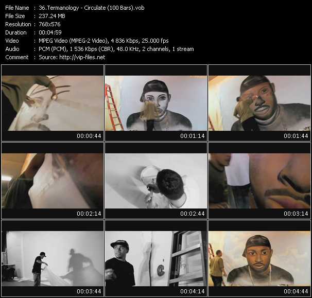 Termanology video ”Circulate (100 Bars)” from dvd ”International Hip Hop 09”