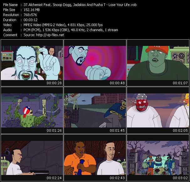 Alchemist Feat. Snoop Dogg, Jadakiss And Pusha T video ”Lose Your Life” from dvd ”International Hip Hop 09”
