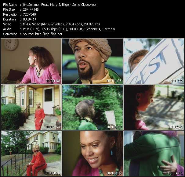 Common Feat. Mary J. Blige video ”Come Close” from dvd ”I Love RnB. RnB And Hip-Hop Greatest Hits Vol.1”