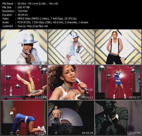 Mya video ”My Love Is Like...Wo” from dvd ”I Love RnB. RnB And Hip-Hop Greatest Hits Vol.1”