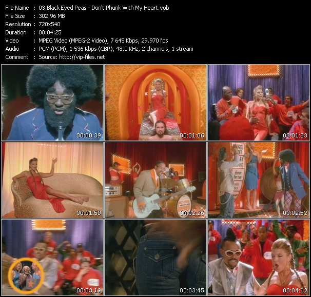 Black Eyed Peas video ”Don't Phunk With My Heart” from dvd ”I Love RnB. RnB And Hip-Hop Greatest Hits Vol.2”