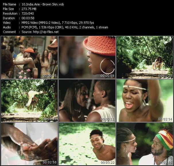 India.Arie video ”Brown Skin” from dvd ”I Love RnB. RnB And Hip-Hop Greatest Hits Vol.2”