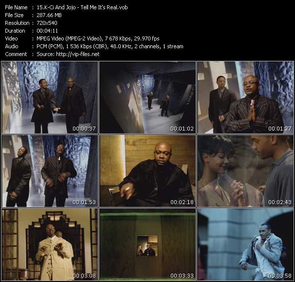 K-Ci And JoJo video ”Tell Me It's Real” from dvd ”I Love RnB. RnB And Hip-Hop Greatest Hits Vol.2”