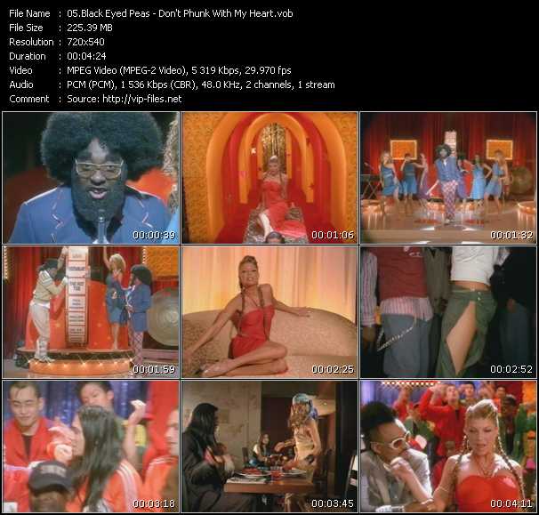 Black Eyed Peas video ”Don't Phunk With My Heart” from dvd ”I Love RnB. RnB And Hip-Hop Greatest Hits Vol.3”