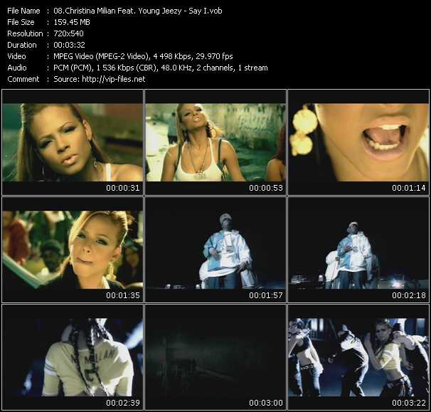 Christina Milian Feat. Young Jeezy video ”Say I” from dvd ”I Love RnB. RnB And Hip-Hop Greatest Hits Vol.3”