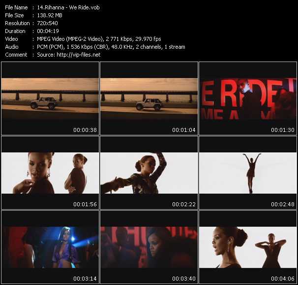 Rihanna video ”We Ride” from dvd ”I Love RnB. RnB And Hip-Hop Greatest Hits Vol.3”