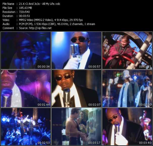 K-Ci And JoJo video ”All My Life” from dvd ”I Love RnB. RnB And Hip-Hop Greatest Hits Vol.3”