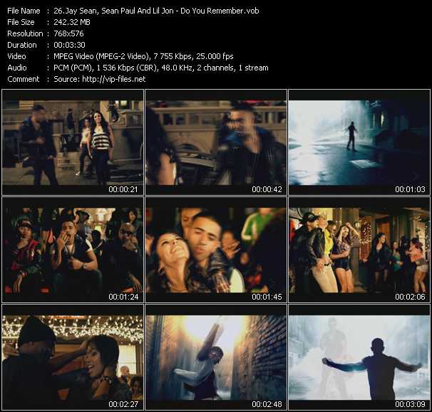 Jay Sean, Sean Paul And Lil' Jon video ”Do You Remember” from dvd ”MixMash Pop March 2010”
