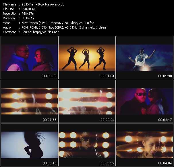 D-Fam video ”Blow Me Away” from dvd ”MixMash Urban January 2010”