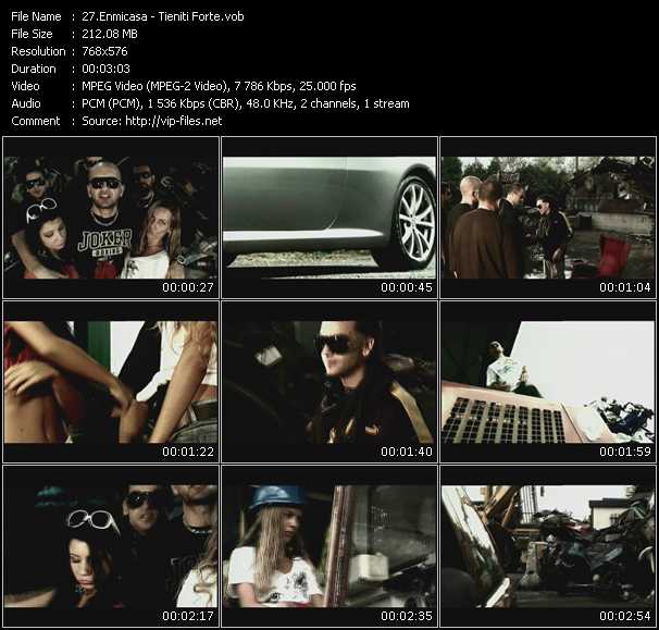 Enmicasa video ”Tieniti Forte” from dvd ”MixMash Urban January 2010”