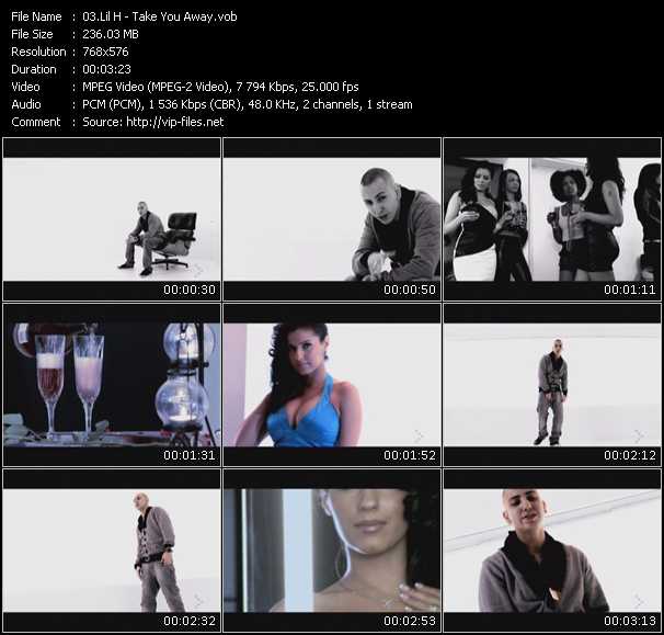 Lil' H video ”Take You Away” from dvd ”MixMash Urban April 2010”
