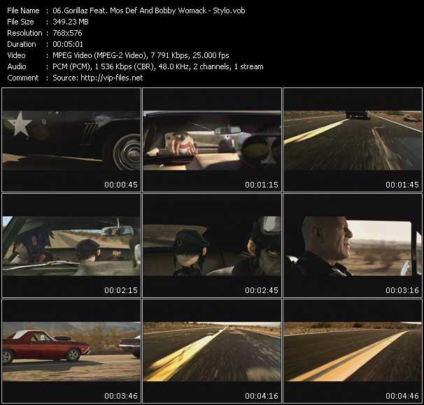 Gorillaz Feat. Mos Def And Bobby Womack video ”Stylo” from dvd ”MixMash Urban April 2010”