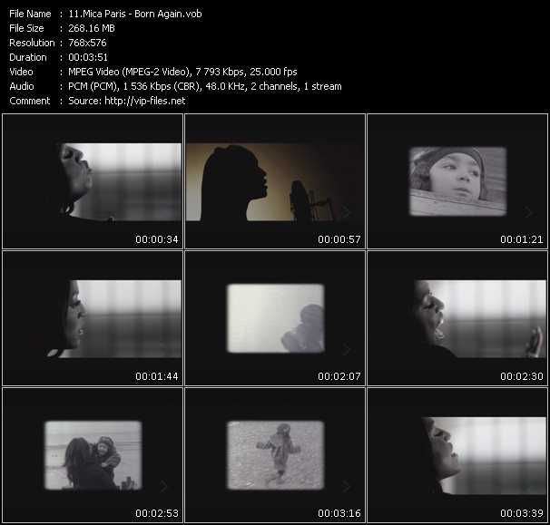 Mica Paris video ”Born Again” from dvd ”MixMash Urban April 2010”