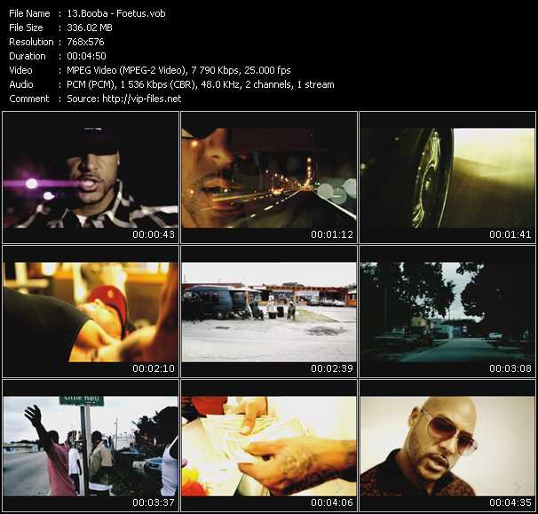 Booba video ”Foetus” from dvd ”MixMash Urban April 2010”