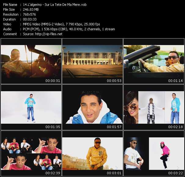 L'Algerino video ”Sur La Tete De Ma Mere” from dvd ”MixMash Urban April 2010”