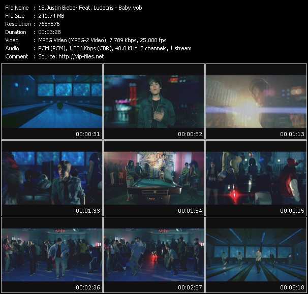 Justin Bieber Feat. Ludacris video ”Baby” from dvd ”MixMash Urban April 2010”