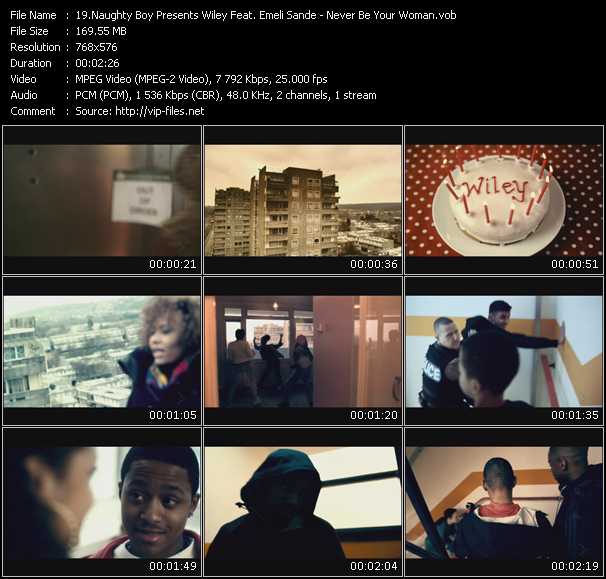 Naughty Boy Pres. Wiley Feat. Emeli Sande video ”Never Be Your Woman” from dvd ”MixMash Urban April 2010”