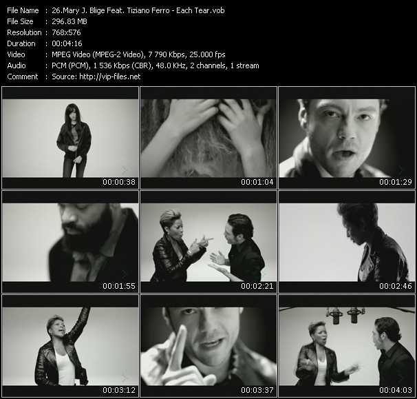 Mary J. Blige Feat. Tiziano Ferro video ”Each Tear” from dvd ”MixMash Urban April 2010”