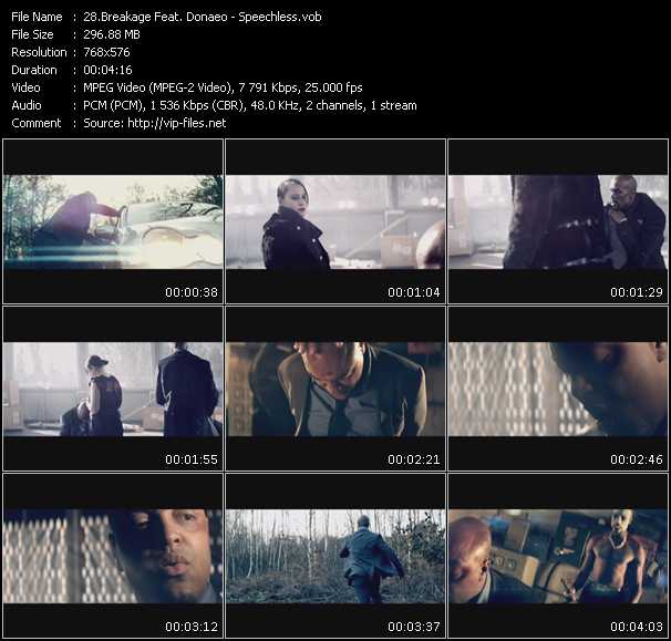 Breakage Feat. Donaeo (Donae'o) video ”Speechless” from dvd ”MixMash Urban April 2010”