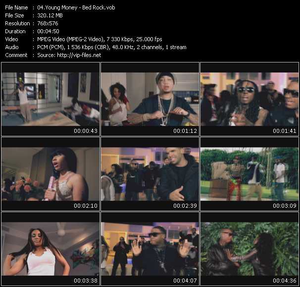 Young Money video ”Bed Rock” from dvd ”MixMash Urban May 2010”