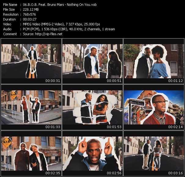B.O.B. Feat. Bruno Mars video ”Nothing On You” from dvd ”MixMash Urban May 2010”